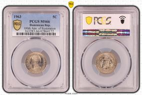 1963 5C 100th Ann. of Restoration MS66