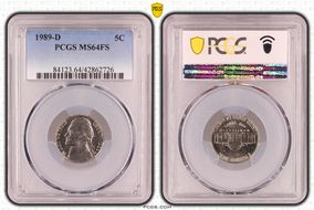 1989-D 5C MS64FS