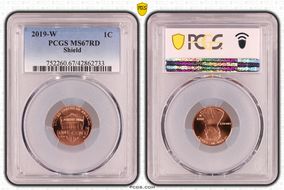 2019-W 1C Shield MS67RD