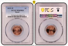2019-W 1C Shield MS69RD