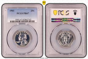 1961 25C PR67