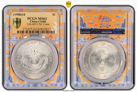 (1908)34 $1 LM-465 Cld. Conn. MS63