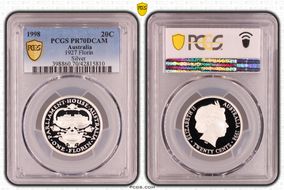 1998 20C 1927 Florin Ag PR70DCAM