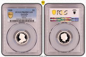 2000 $2 Victoria  Silver PR69DCAM