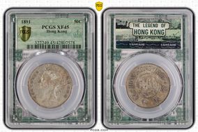 1891 50C KM-9.1 Ag XF45