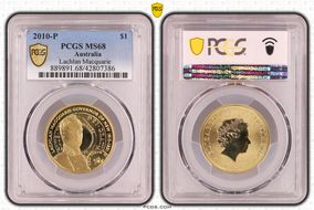 2010-P $1 Lachlan Macquarie MS68
