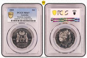 2001 50C Western Australia MS67