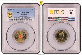 2020-C $2 Firefighters Colorized MS68