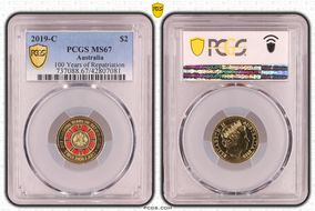 2019-C $2 100 Years of Repatriation Colorized MS67