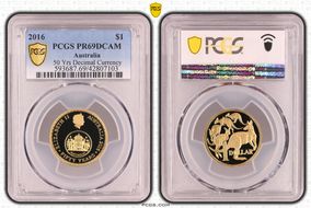 2016 $1 50 Yrs Decimal Currency PR69DCAM