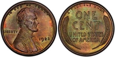 1923 1C MS65+ BN
