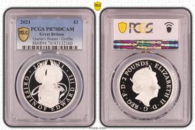 2021 £2 The Griffin of Edward III Queen's Beasts PR70DCAM