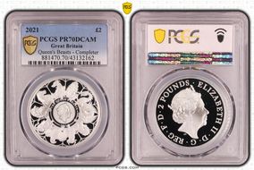 2021 £2 Queen's Beasts - Completer PR70DCAM