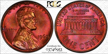 1960 1C Large Date MS65RB