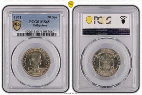 1971 50 Sen MS65