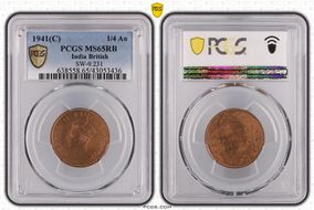 1941(C) 1/4 An SW-9.231 MS65RB