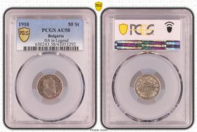 1910 50 St IIA in Legend KM-27 Ag AU58