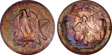 1935 50C Texas MS68+