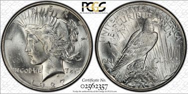 1927-D $1 MS61