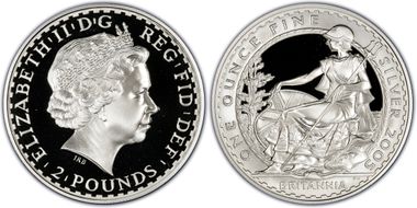 2005 £2 S-BF10 Britannia Ag PR68DCAM