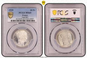 1929 10 Fr Gad-801 F-360 MS65