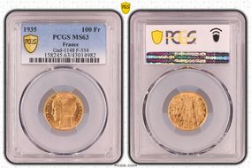 1935 100 Fr Gad-1148 F-554 MS63