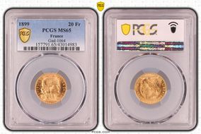1899 20 Fr Gad-1064 F-534 MS65