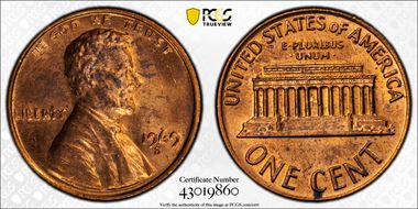 1969-S 1C Doubled Die Obverse MS63RD