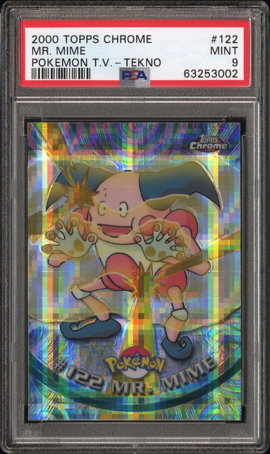 2000 Topps Chrome TOPPS CHROME POKEMON T.V. POKEMON T.V.-TEKNO #122 Mr. Mime front