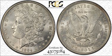 1894 $1 MS62