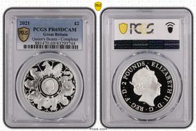 2021 £2 Queen's Beasts - Completer PR69DCAM