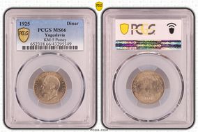 1925 Dinar KM-5 Poissy MS66