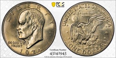 1974 $1 MS65