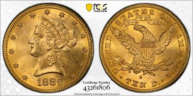 1889-S $10 MS63