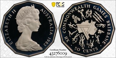 1982 50C Commonwealth Games PR69DCAM