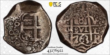 1763-P V 8 R Calico-1139 VF30
