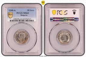 1940-A 20 Leva KM-47 MS63