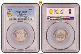 1925 Lev KM-37 Brussels MS67