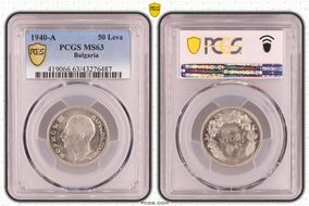 1940-A 50 Leva KM-48 MS63