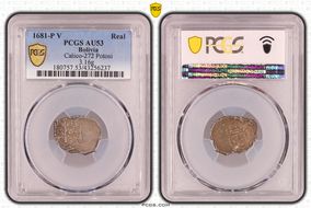 1681-P V Real Calico-272 Potosi AU53