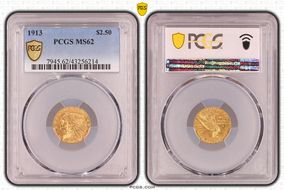 1913 $2.50 MS62