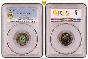 2014-C $2 Remembrance Colorized MS68