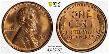1931-S 1C MS66RD