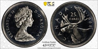 1968 25C Nickel PL66