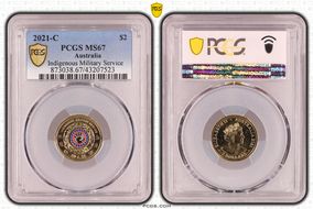 2021-C $2 Indigenous Military Service Colorized MS67