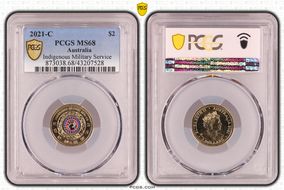 2021-C $2 Indigenous Military Service Colorized MS68