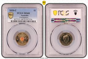 2020-C $2 Firefighters Colorized MS68