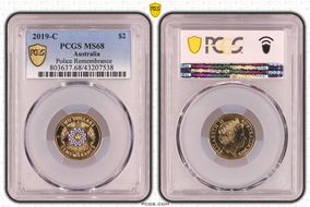 2019-C $2 Police Remembrance Colorized MS68