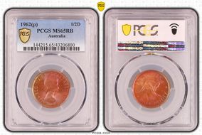 1962 Y. (p) 1/2D MS65RB