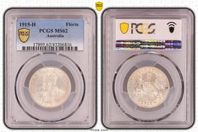 1915-H Florin MS62